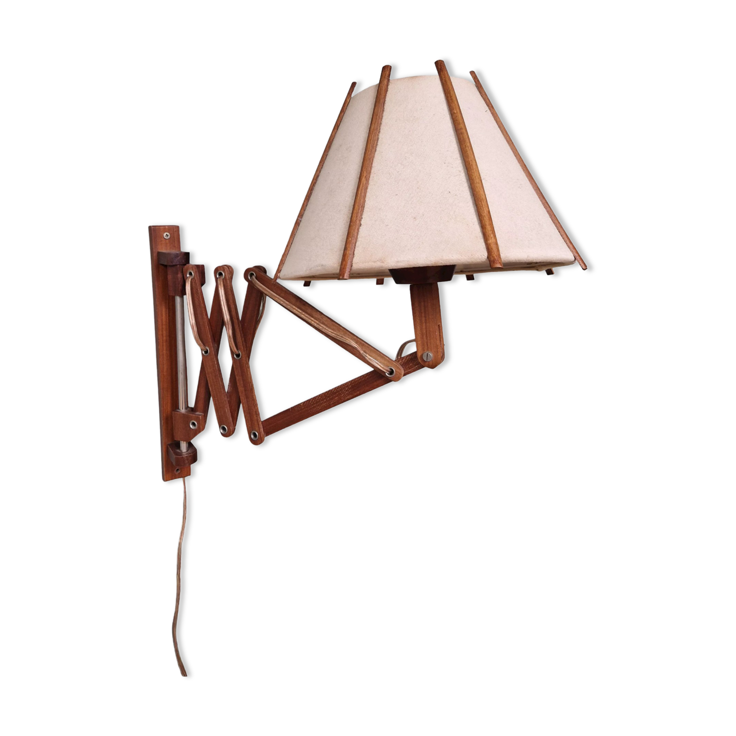 Scandinavian scissors wall lamp, 60s