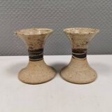 A set of beautiful ceramic candle holders from Danish Tue Poulsen.