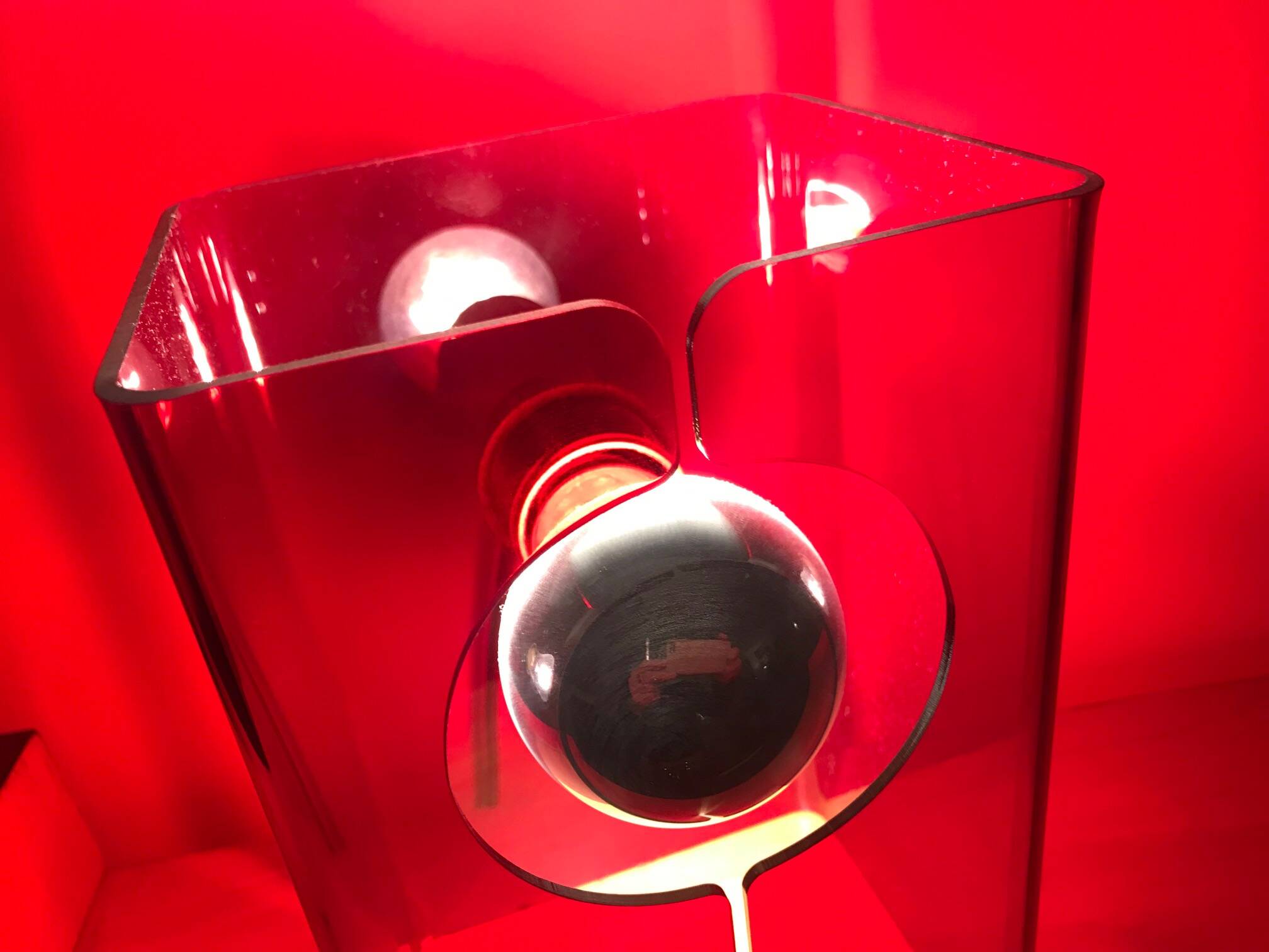 Vintage Table Lamp • V.Red • Space Age • 1970