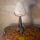 Art Deco night light, wrought iron, 32x12, very good condition.