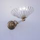 Set of 2 Wall Light Sconces by Barovier & Toso Glass Murano, Italy, 1950