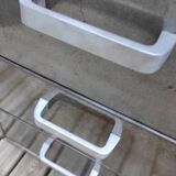 Strafor desk in brushed metal