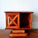 Small vintage teak revolving bookcase