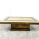 Vintage brass coffee table by Rodolfo Dubarry, 1970s