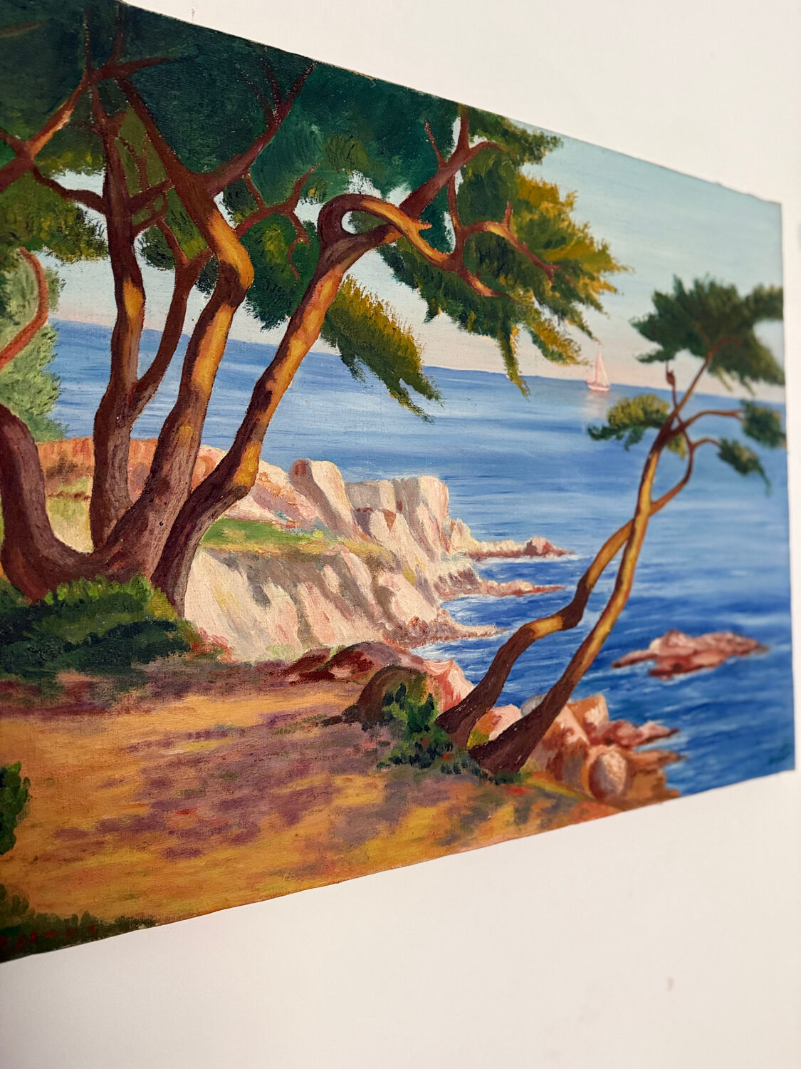 Oil on canvas by Raymond JAFFRÉ (1918-2003)