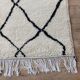 Handmade wool Berber rug 317x 184 cm