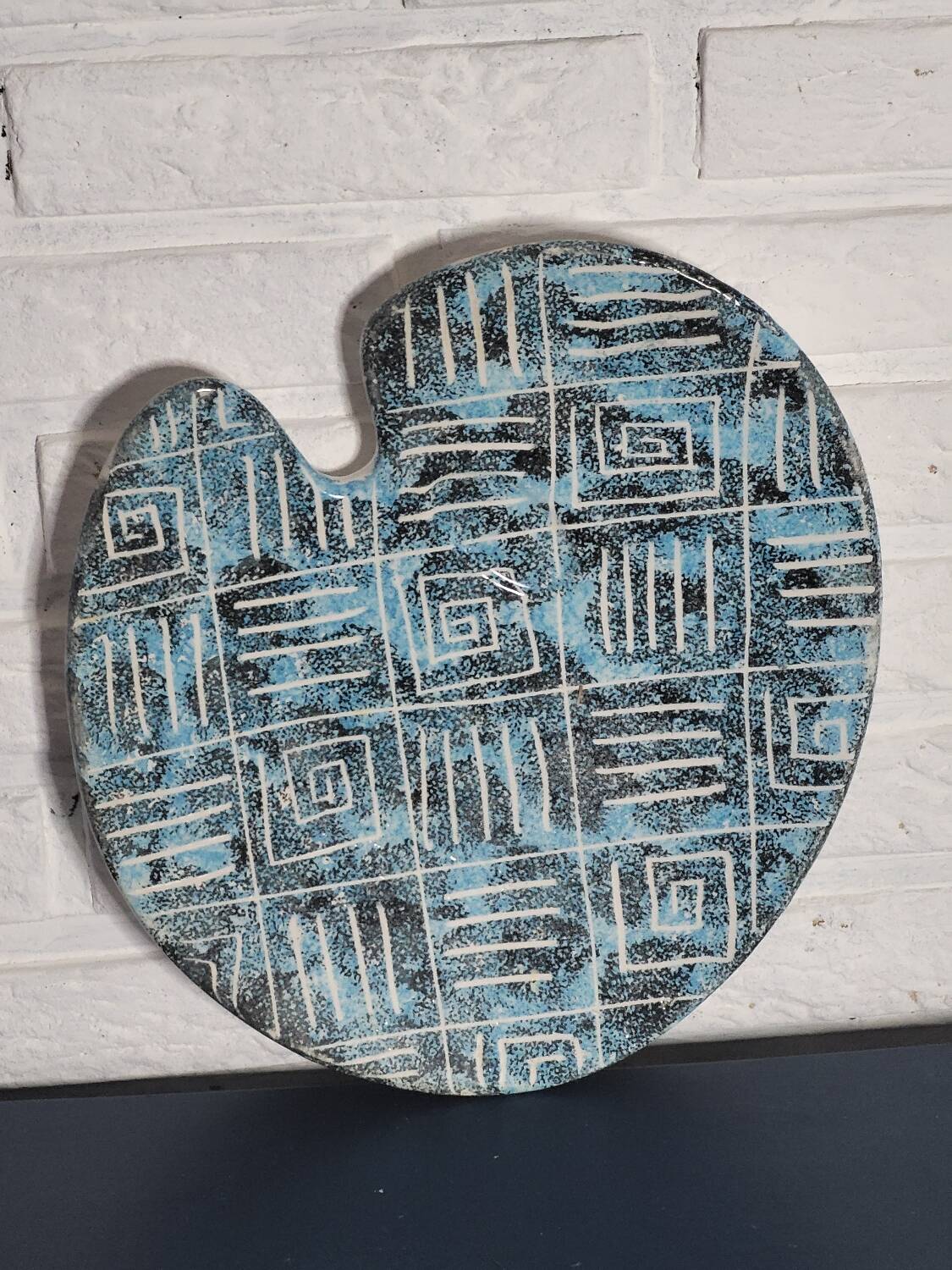 Plateau palette bleu