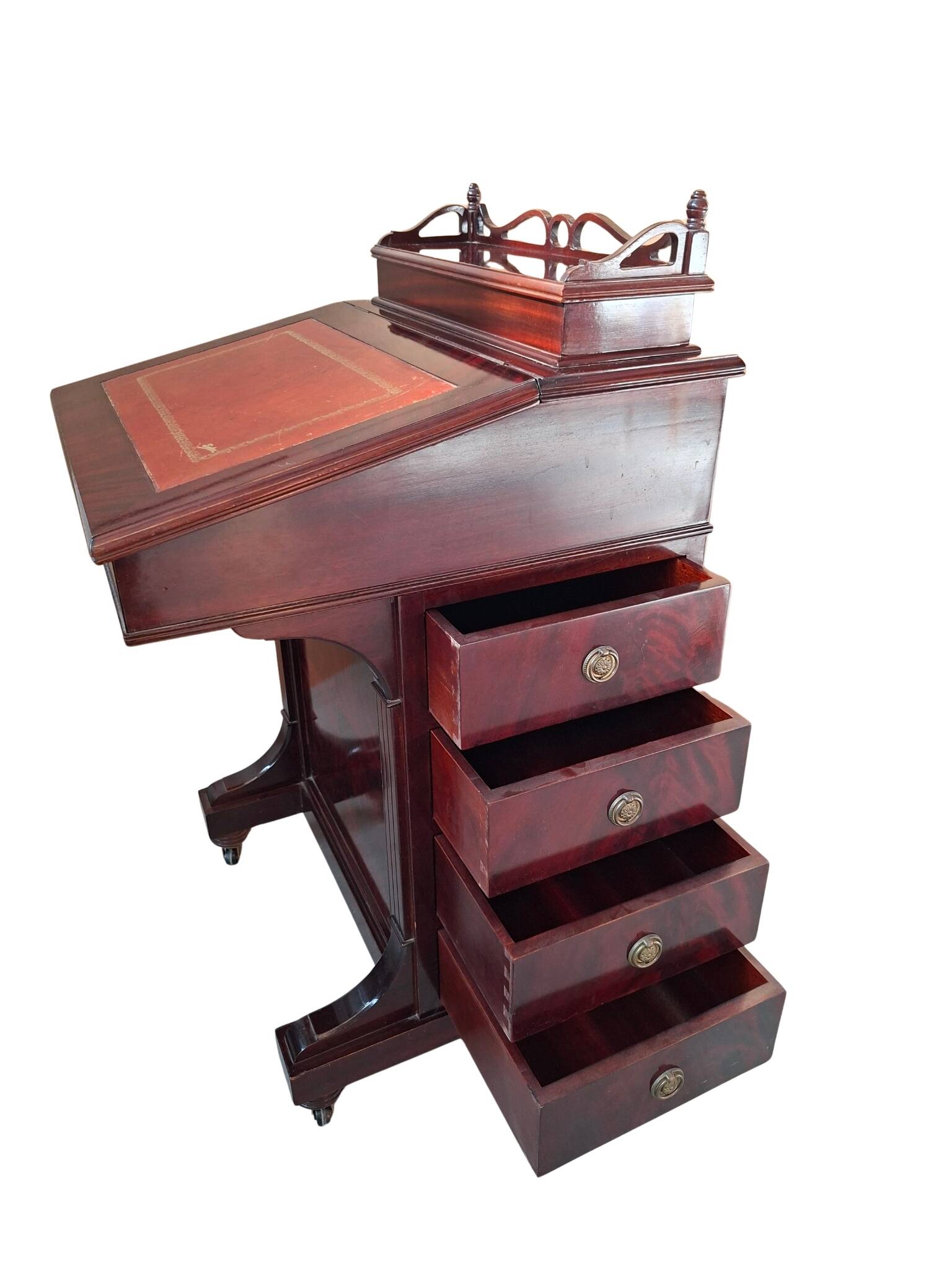Élégant Bureau "Davenport" en Acajou