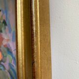 Antique painting, Still life with wild flowers, signed, 20th century