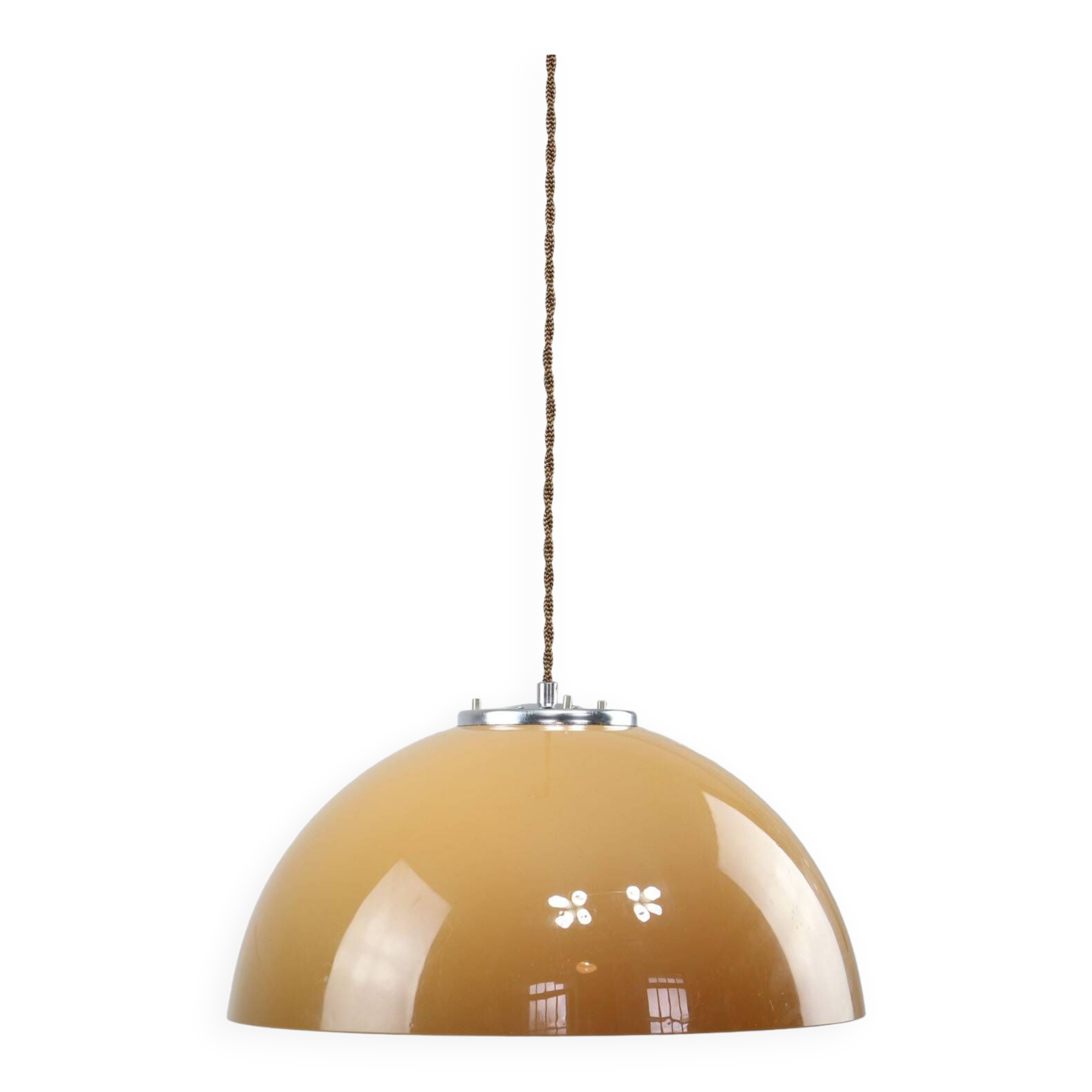 Brown Space Age Pendant Lamp from Guzzini