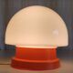 Ceiling light or wall lamp in orange ABS and opal globe - 1970s