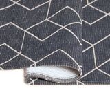 Tapis, style scandinave, design années 70, Cube Anthracite