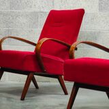 Paire de fauteuils 6952 par Jaroslav Smidek pour Ton, ex Tchécoslovaquie