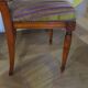 Set of 2 Purple and Green Tapestry Chairs - Cherry