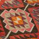 Turkish Handwoven Vintage Herki Kilim 105 cm x 336 cm
