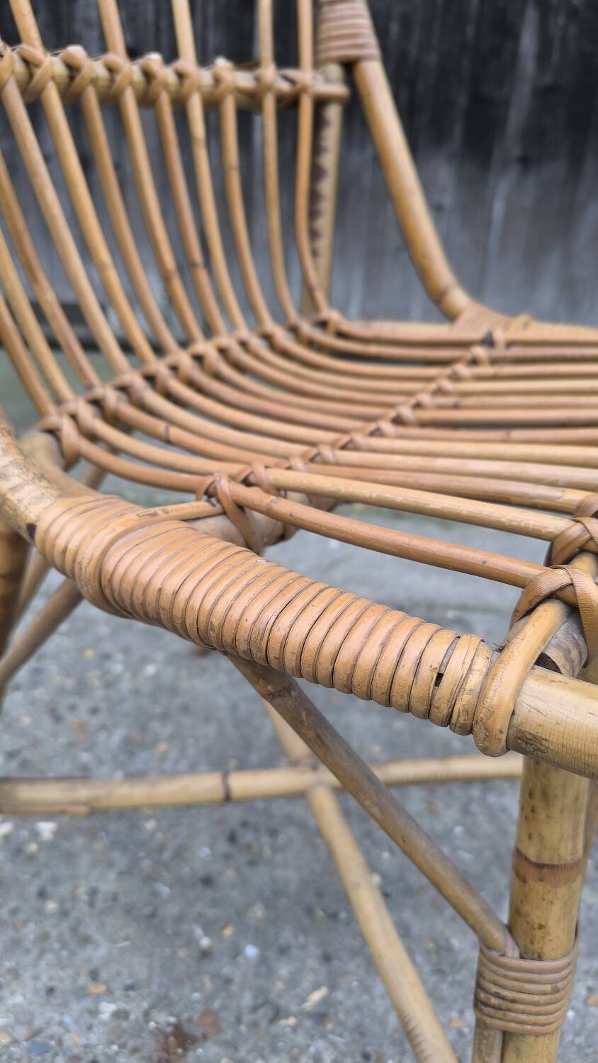 Rattan chair 1960