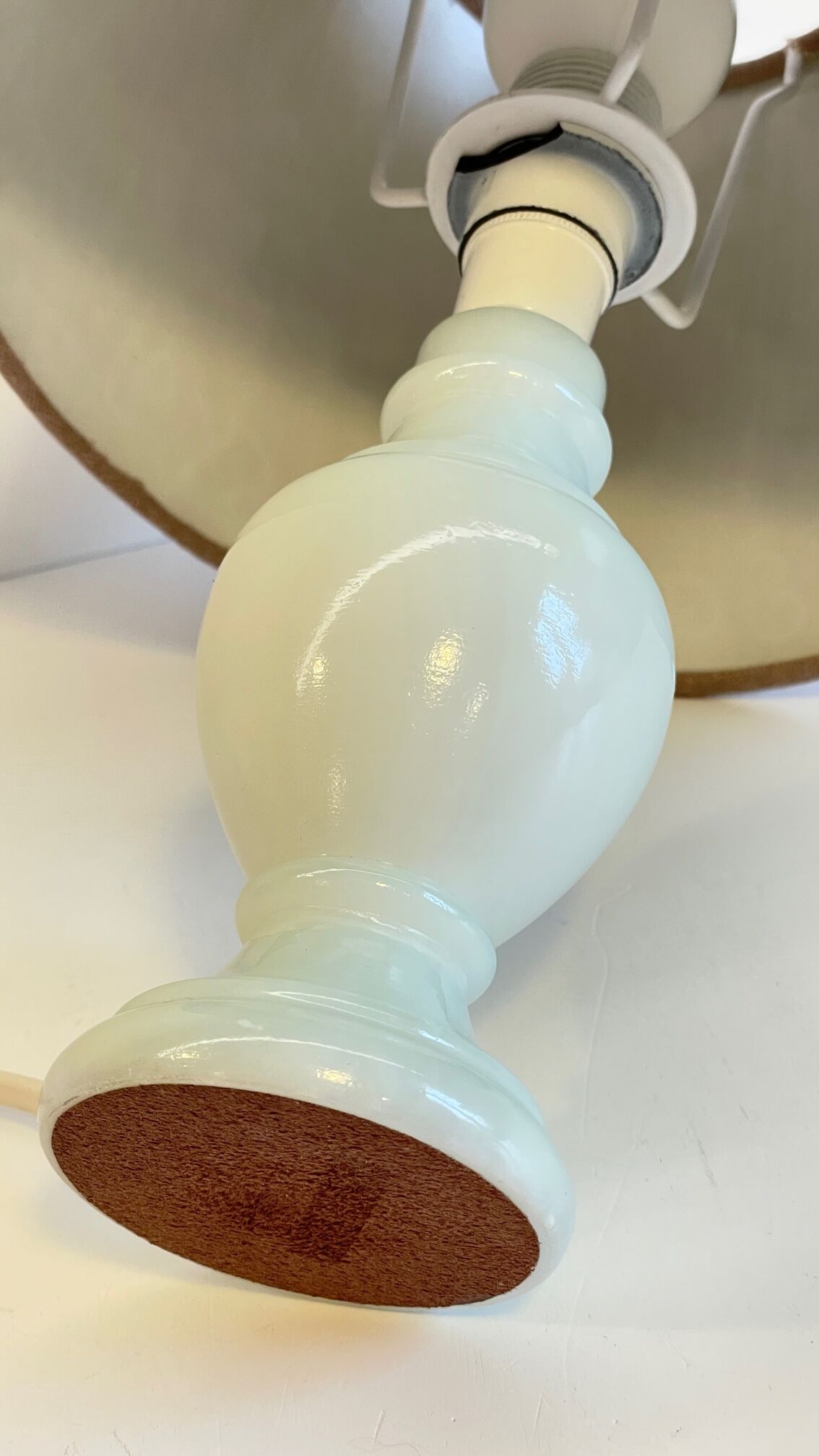 Lamp feet in vintage marble