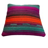 Housse de coussin kilim turc vintage, 40 x 40 cm