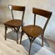 Set of 2 bistrot chairs 1950/60