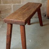 Brutalist oak bench 90 cm