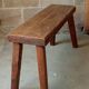 Brutalist oak bench 90 cm