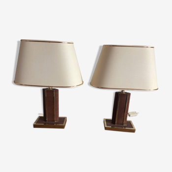 Paire de lampes années 70