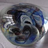 Boule presse papier ancien sulfure