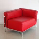 LC3 Le Corbusier armchair by Cassina in Red leather France