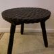 Vintage Brutalist Coffee Table in Solid Wood