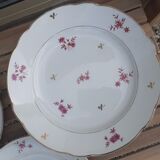 Assiettes plates anciennes estampillé sarreguemines digoin modèle aurore