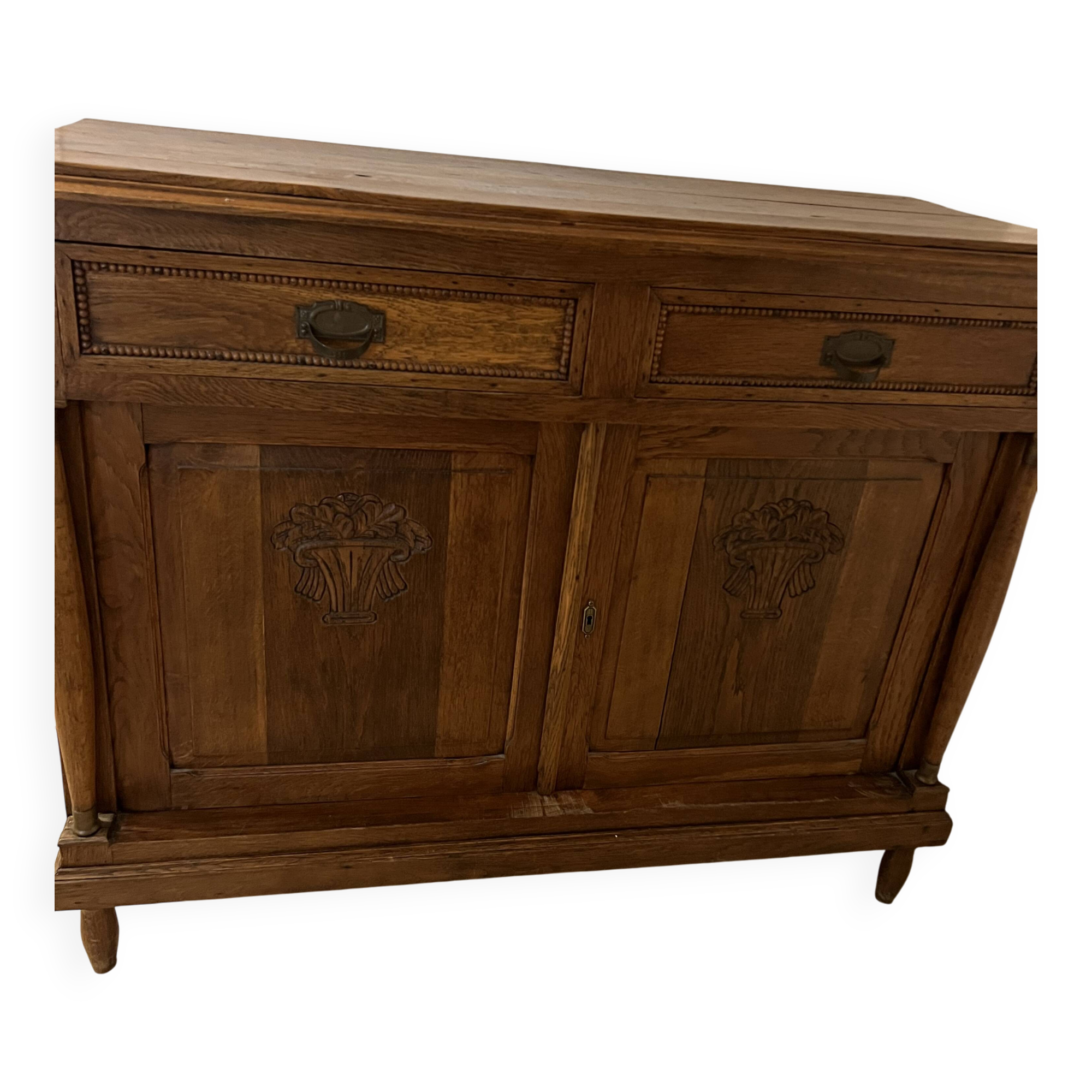 Buffet 18th century louis xiii magnificent wooden storage cabinet