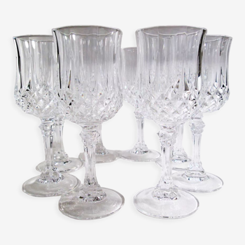 8 wine glasses in Arques crystal