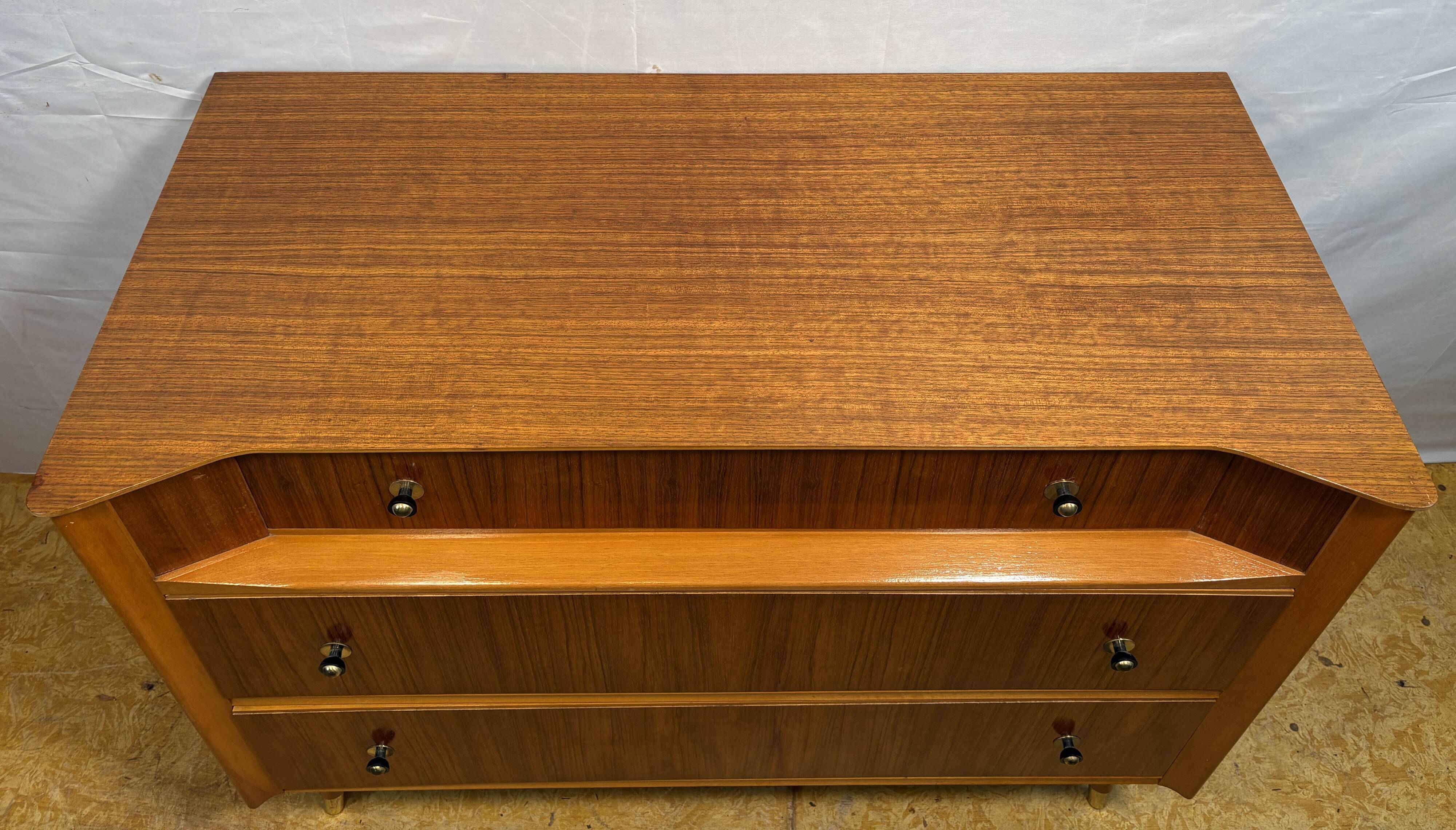 Mid Century Retro Teak Chest of Drawers by Austinsuite Circa 1960  A stunni
