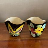 2 small Vallauris vases