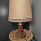 Basque wood lamp in the style of Charles Dudouyt.