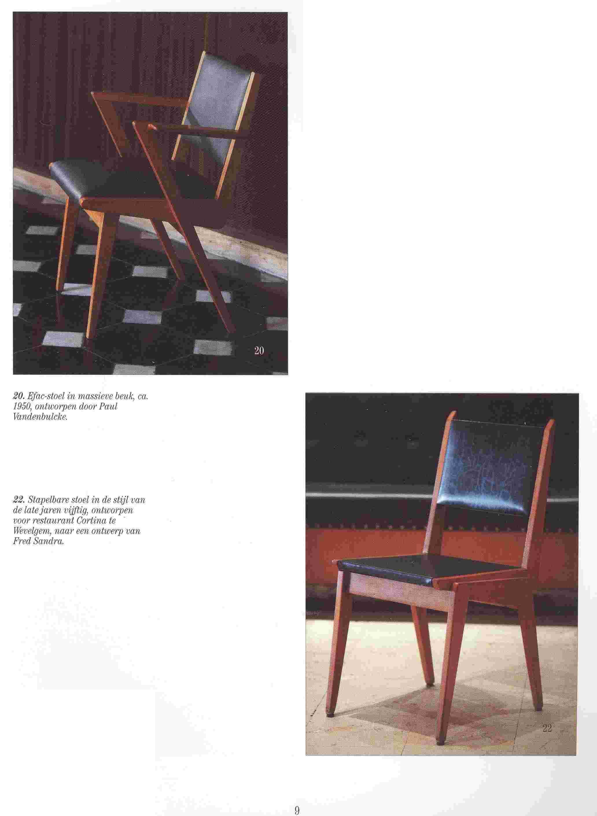 Vintage office chair Paul Vandenbulcke – De Coene, Belgian design year