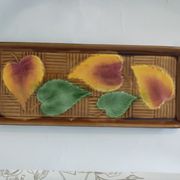 Plat à cake gâteaux céramique majolique sarreguemines france
