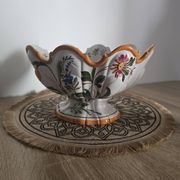 Vintage fruit bowl in Italian faience from BASSANO – Signed