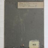 Old painting, oil on cardboard signed E. Astain, "Flowers", 1945