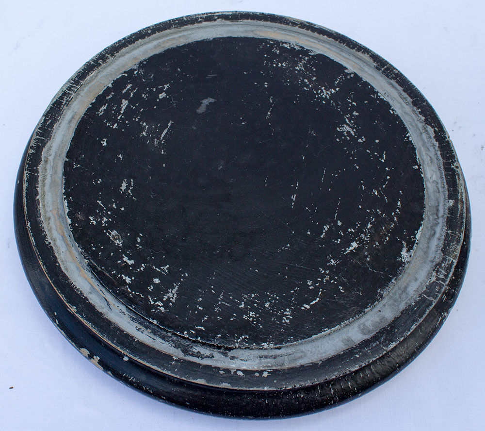 Ancient round glass globe 44.5 x 16.5 cm