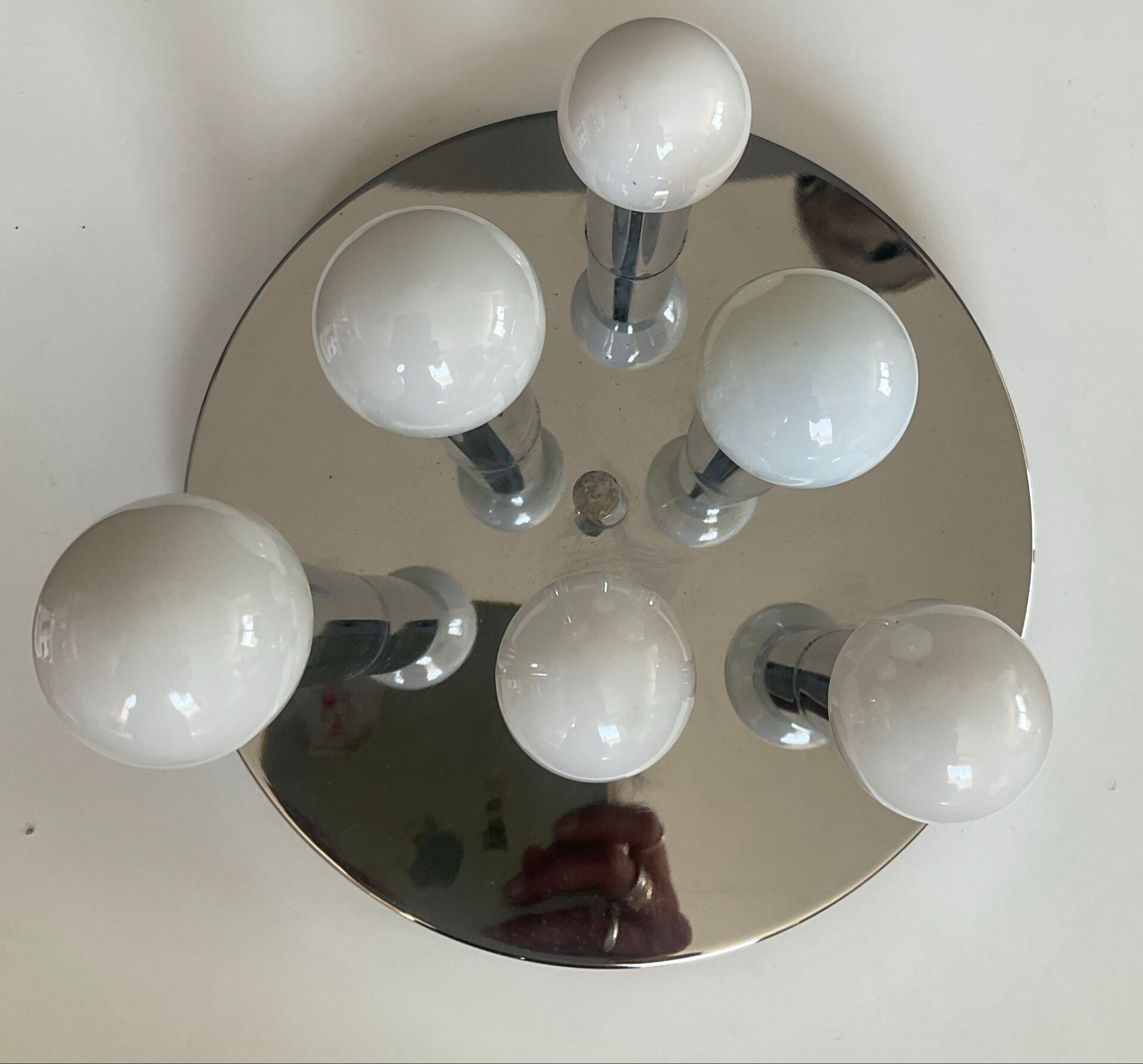 Sciolari ceiling light for a baker from the 1970s.
