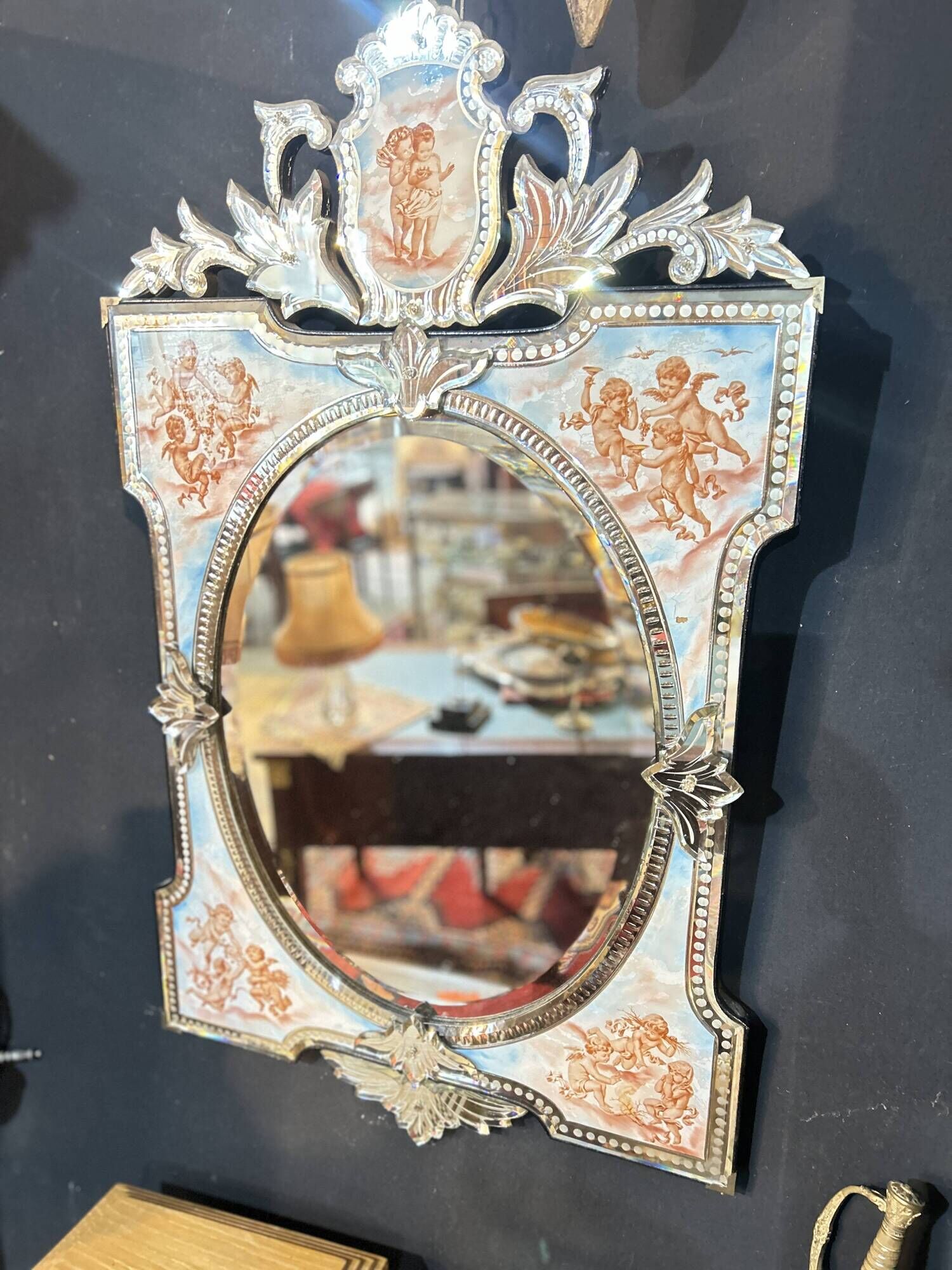 Italian mirror with the four seasons