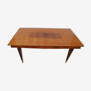Scandinavian table, in varnished mahogany, 1950
