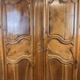 Transition period Louis XV - Louis XVI walnut wardrobe circa 1780