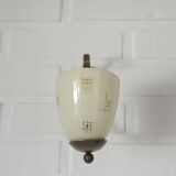 Applique murale Art Déco originale en laiton / luminaire vintage des années 1930 / époque Bauhaus