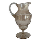 Iridescent glass carafe