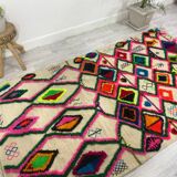 Handmade Moroccan Berber carpet 253 x 146 CM