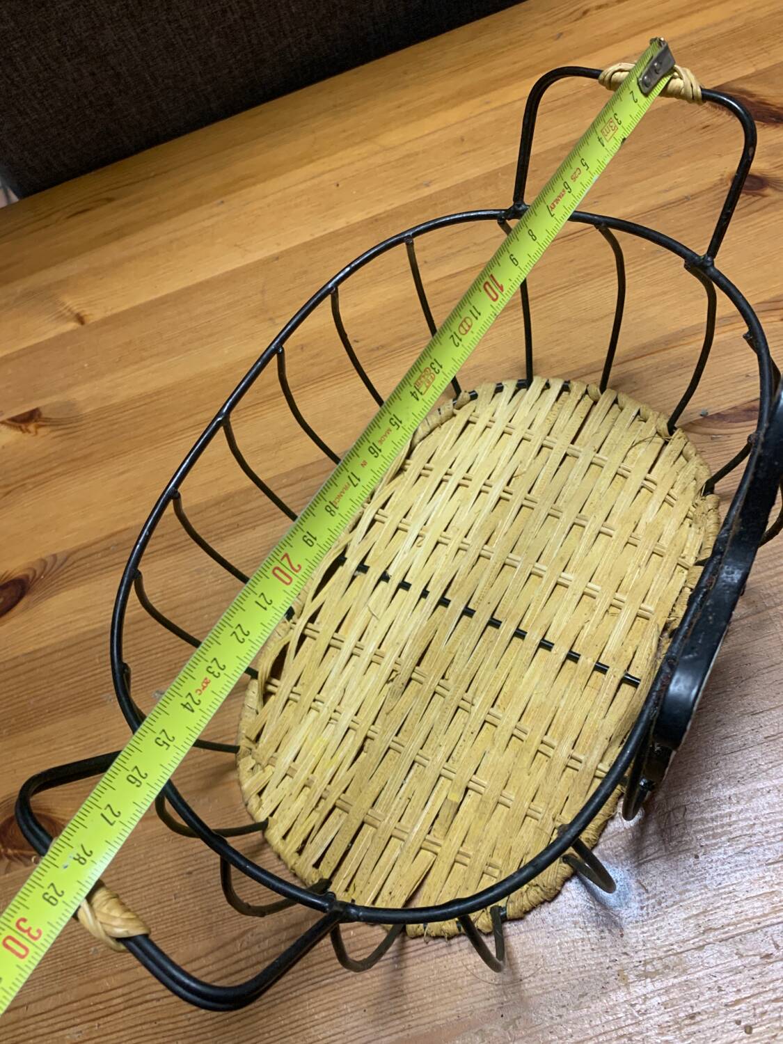 Panier fer osier déco pomme 🍎