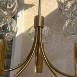 70s Space Age style gold chandelier