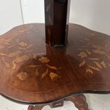 Silent servant with three inlaid trays, 19th century.